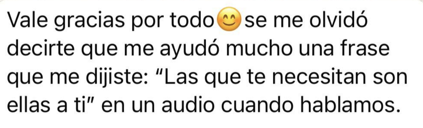 Captura real de conversación con un cliente