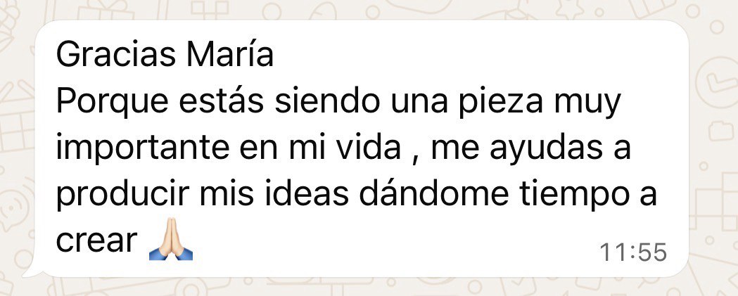Captura real de conversación con un cliente