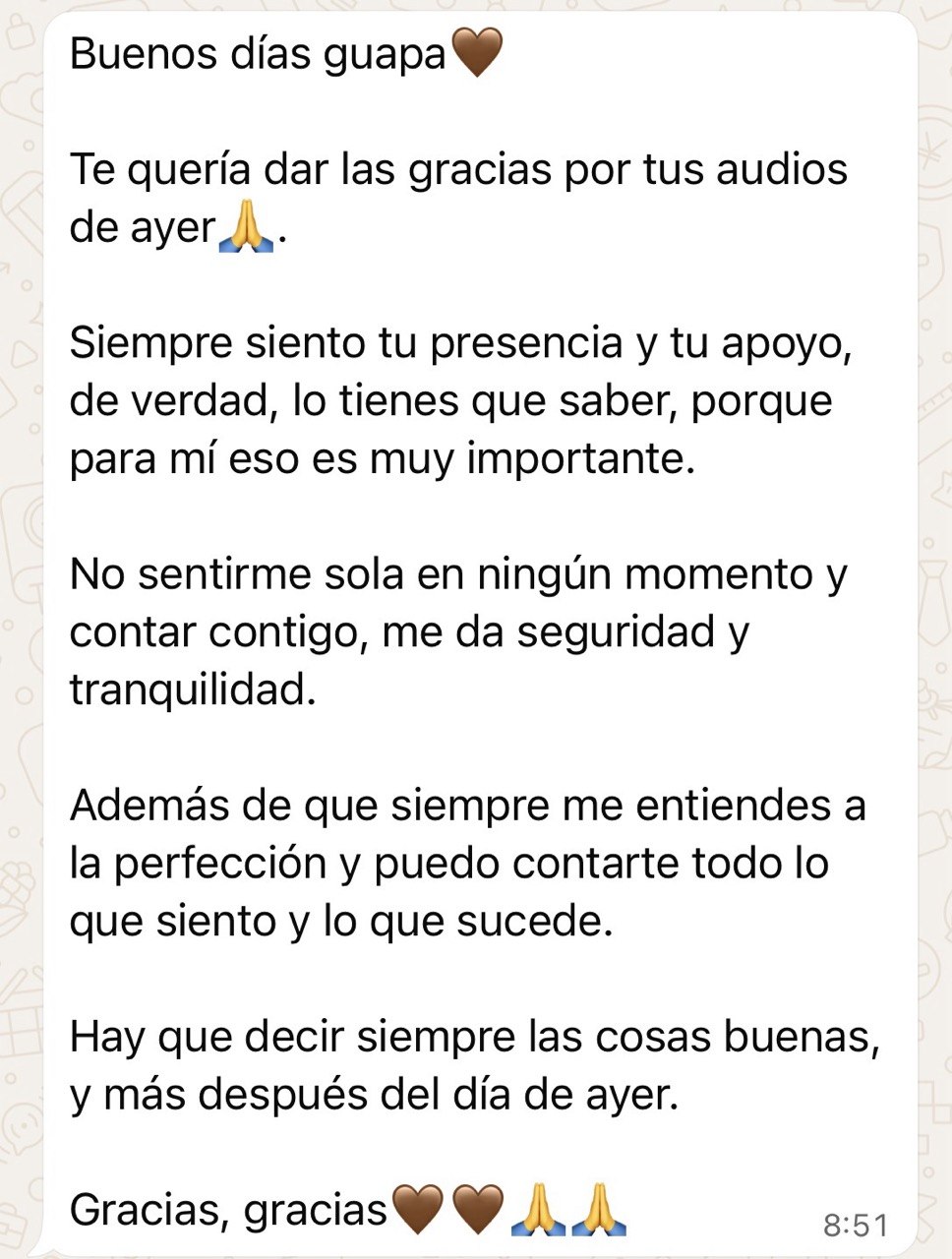 Captura real de conversación con un cliente