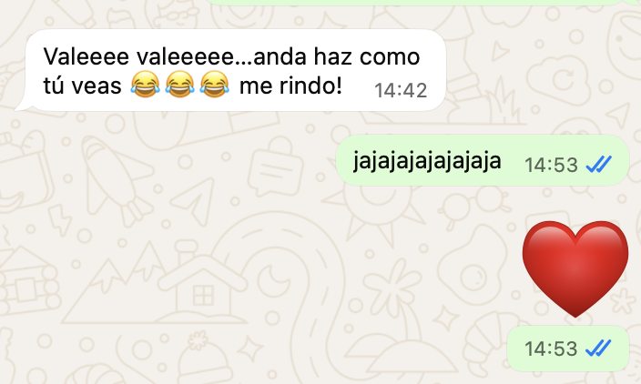 Mensaje real de un cliente
